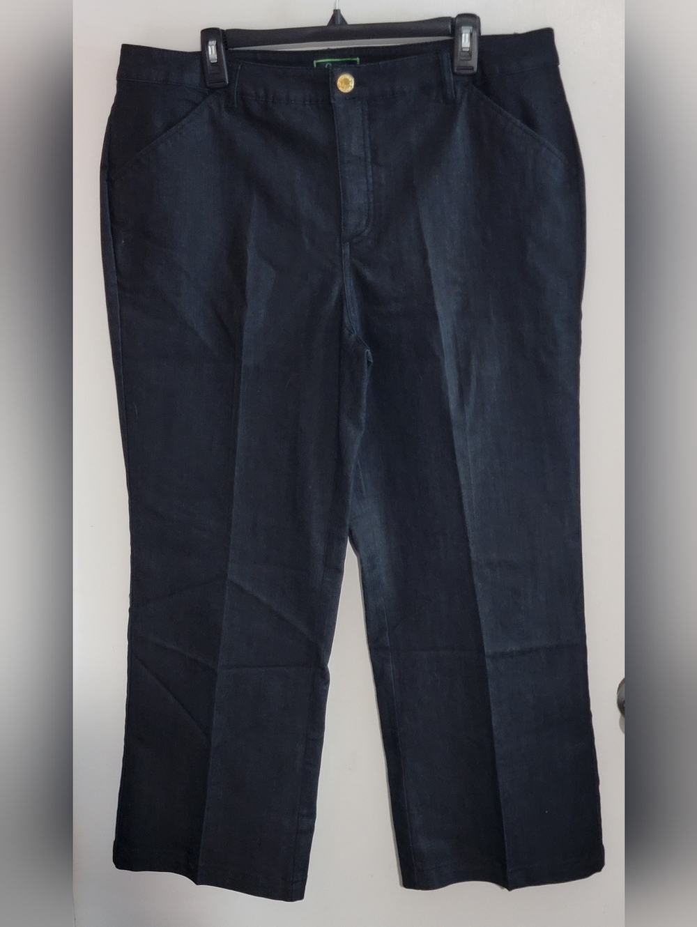 C. Wonder Dark Wash Denim Straight Leg Jeans 18WP